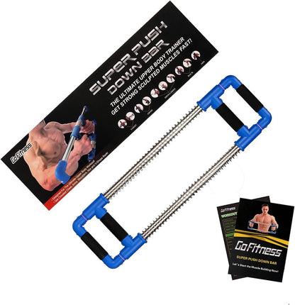 Push down Bar, Chest Exerciser at Home Workout Equipment | Upper Body Strength Trainer for Chest, Arm, Shoulder, Back and Abs, Home Fitness Equipment