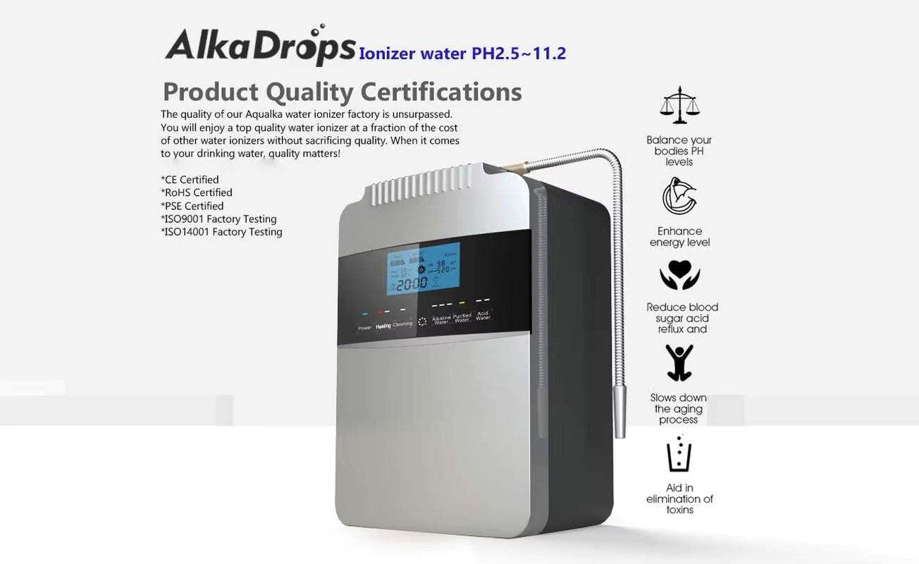 Hight Quality 12000L Water Ionizer Purifier Machine Generator ORP-850 PH2.5-11.2 Alkaline Acid Water Instant Heating Filter