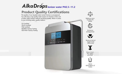 Hight Quality 12000L Water Ionizer Purifier Machine Generator ORP-850 PH2.5-11.2 Alkaline Acid Water Instant Heating Filter