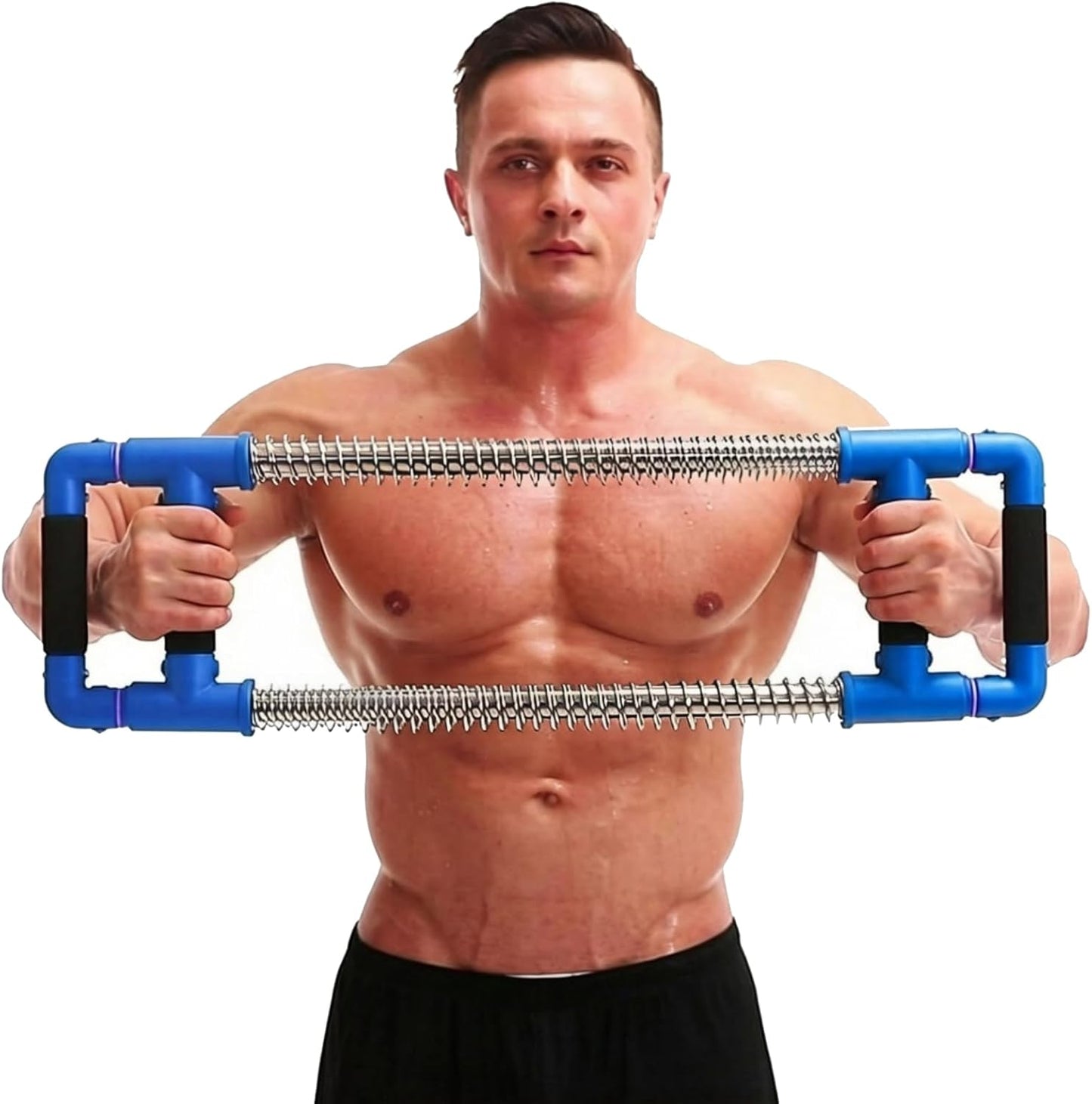 Push down Bar, Chest Exerciser at Home Workout Equipment | Upper Body Strength Trainer for Chest, Arm, Shoulder, Back and Abs, Home Fitness Equipment