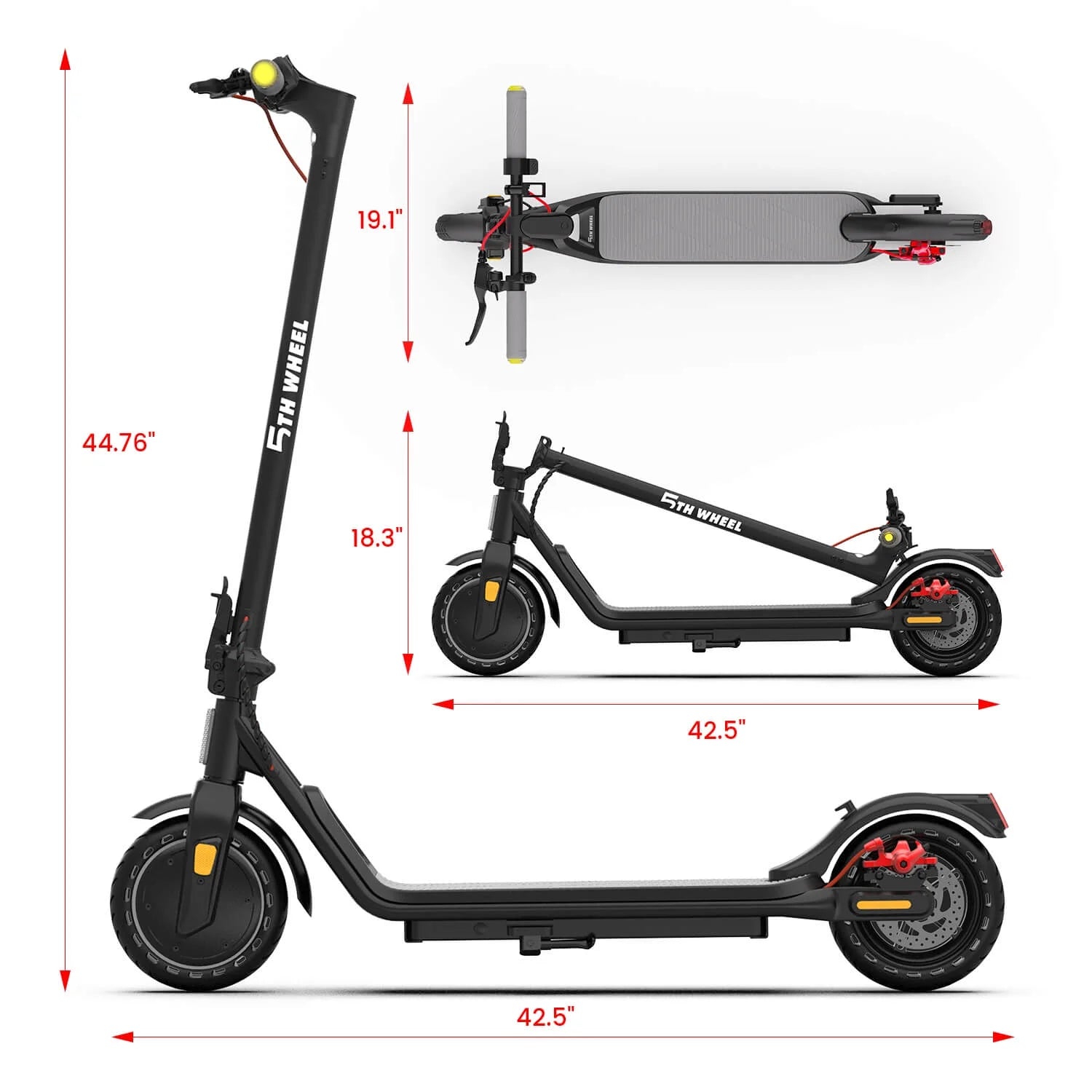 W16S 300W Electric Scooter with Turn Signal, 8.5” Solid Tires, 18Mph & 12Miles Range, Folding Commuting E-Scooter for Adults with APP Control, UL 2272
