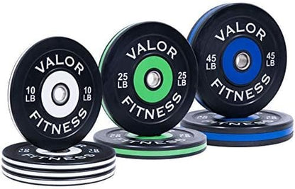 Olympic Bumper Plate Pro - Weight Plates - Lifting Strength Conditioning Cross Training Workouts – Sold in Singles, Pairs, Sets - Workout Equipment