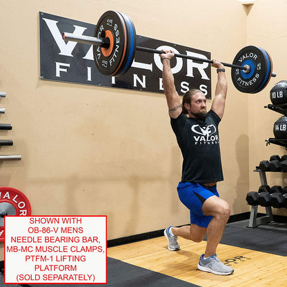 Olympic Bumper Plate Pro - Weight Plates - Lifting Strength Conditioning Cross Training Workouts – Sold in Singles, Pairs, Sets - Workout Equipment