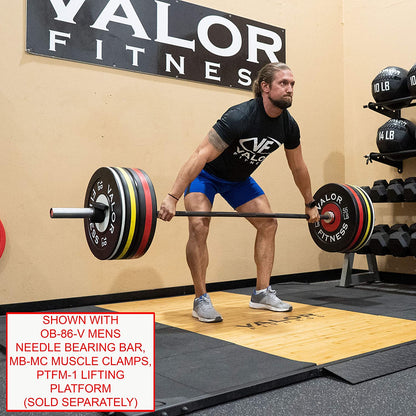 Olympic Bumper Plate Pro - Weight Plates - Lifting Strength Conditioning Cross Training Workouts – Sold in Singles, Pairs, Sets - Workout Equipment