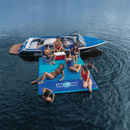 WOW Watersports 10'X8'X6" Drop Stitch Vacation Station Dock W Handles