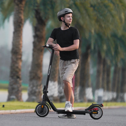W16S 300W Electric Scooter with Turn Signal, 8.5” Solid Tires, 18Mph & 12Miles Range, Folding Commuting E-Scooter for Adults with APP Control, UL 2272