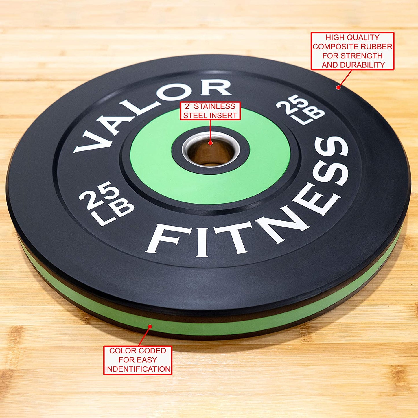 Olympic Bumper Plate Pro - Weight Plates - Lifting Strength Conditioning Cross Training Workouts – Sold in Singles, Pairs, Sets - Workout Equipment